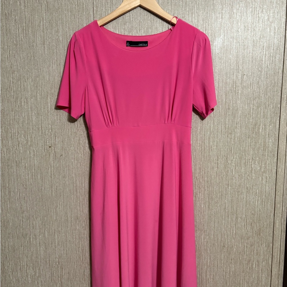 Chetta B Fuchsia Midi Dress